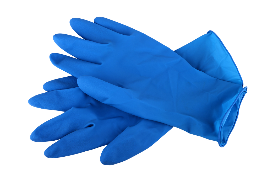 Productos desechables (Rubber,Gloves,Isolated,On,White,Background)